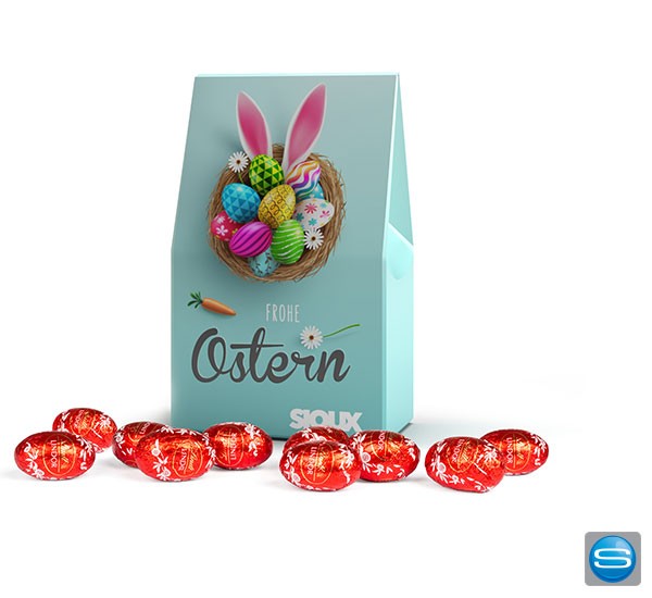 Lindt Ostereier im bedruckbaren Standboden Karton