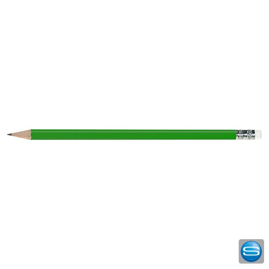 Lackierte Bleistifte mit Radiergummi als Giveaway bedrucken