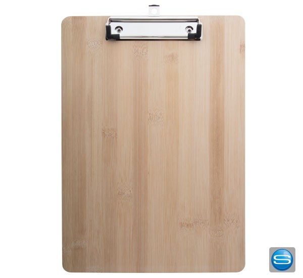 A4 Klemmbrett aus Bambus mit Ihrem Motiv veredeln