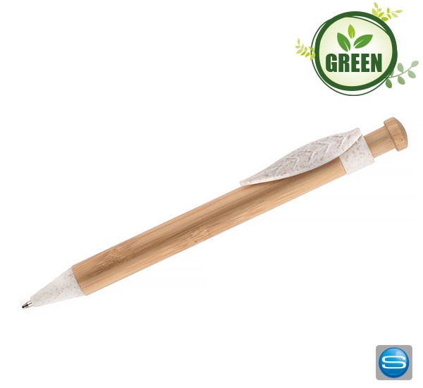 Bambuskugelschreiber mit eigenem Logo