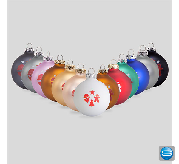 Weihnachtskugel aus Glas mit Ihrem Logo