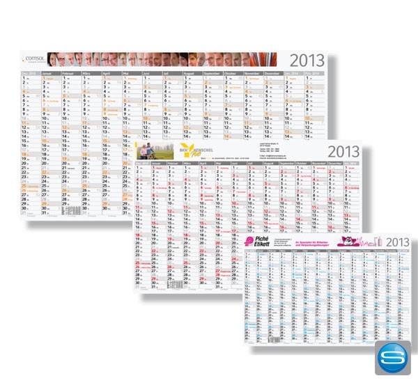 Wandkalender als Werbeartikel produziert in Deutschland