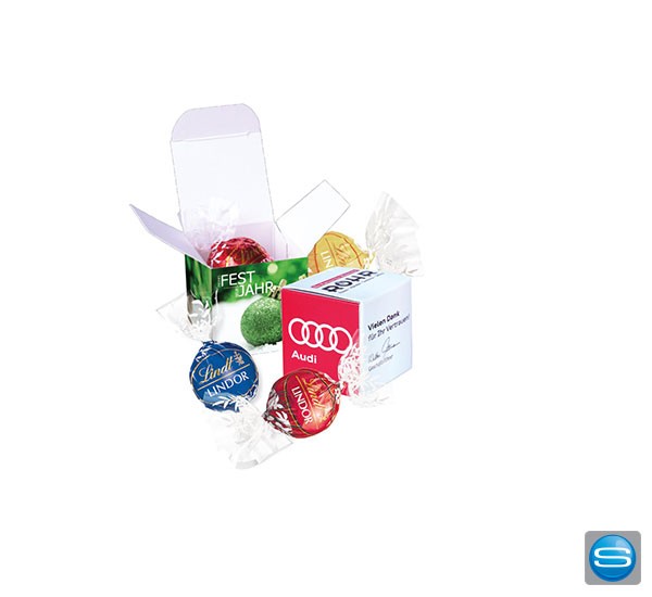 Lindor Pralines 1er als individuelles Werbegeschenk mit Ihrem Logo
