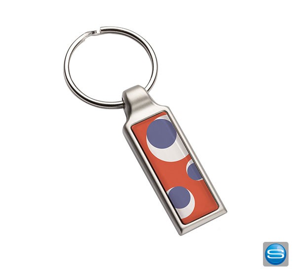 Schlüsselanhänger mit schickem Doming als Werbegeschenk