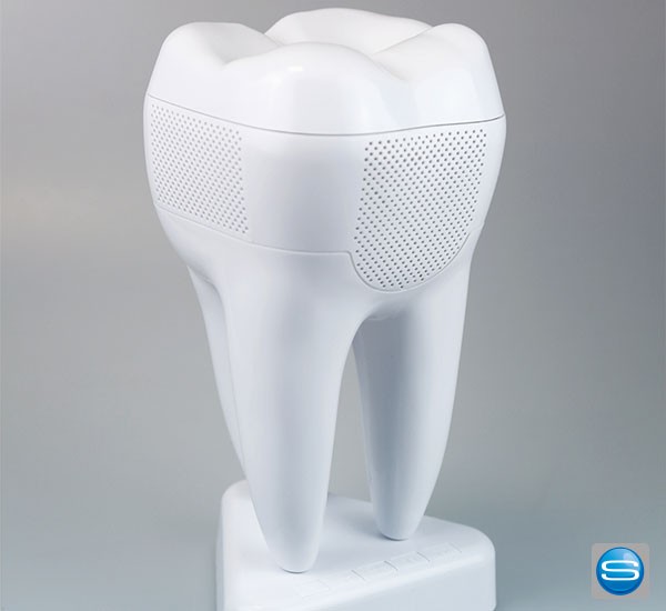 Bluetooth Lautsprecher im Zahndesign und bedruckbar