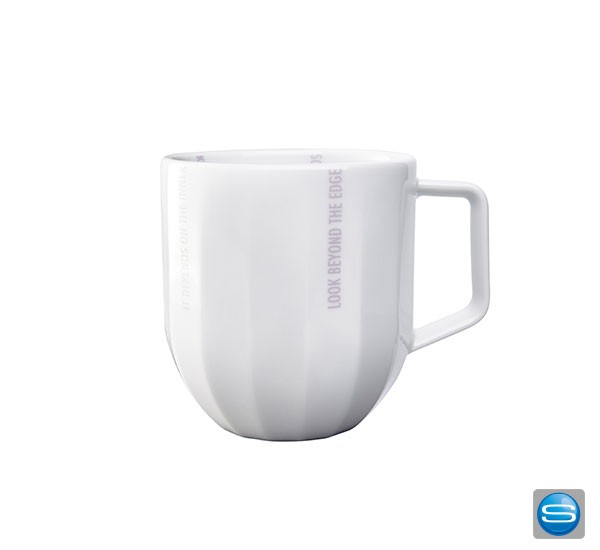 Eckige Tasse als besonderes Werbegeschenk