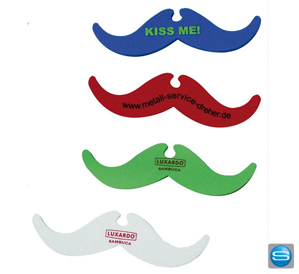 Party Schnautzer - Schnurrbart als witzigen Werbeträger bedrucken