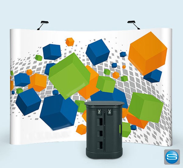 Mobiler Messestand mit Hardcase Trolley