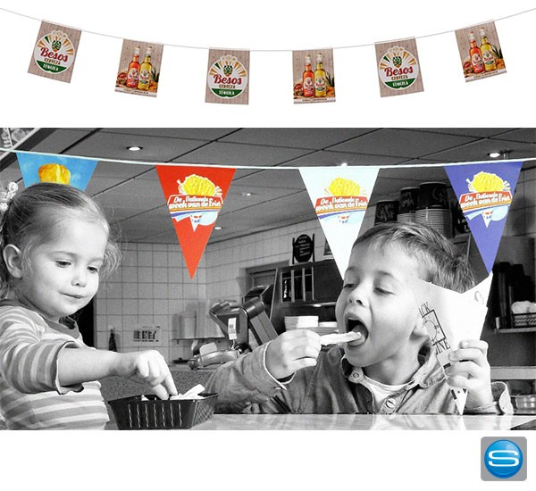 Wimpelkette mit individuellem Aufdruck