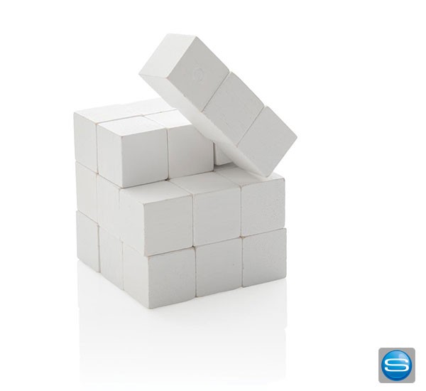 Geschicklichkeitsspiel aus Holz mit Logo