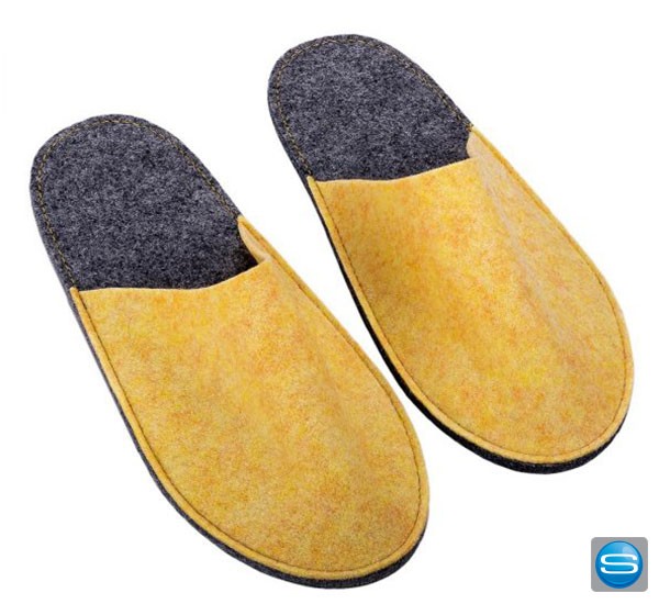 Recycling-Filz Pantoffeln individuell bedrucken