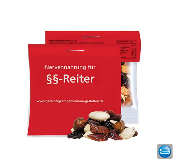 Premium Studentenfutter mit Platz für Ihr Logo