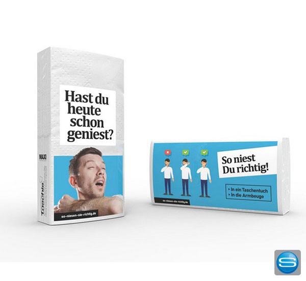 Taschentücher mit Werbedruck