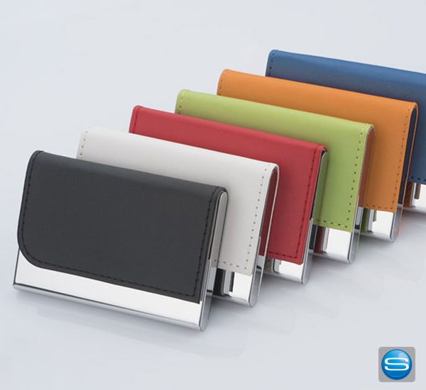 Prägbares Visitenkartenetui als Werbegeschenk