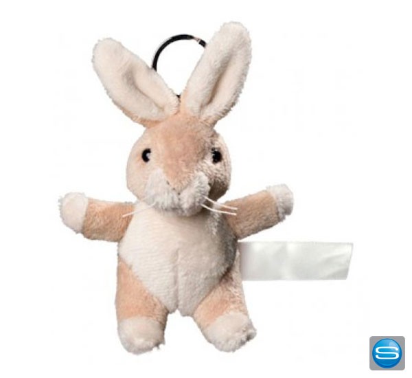 Schlüsselanhänger Hase mit Logodruck