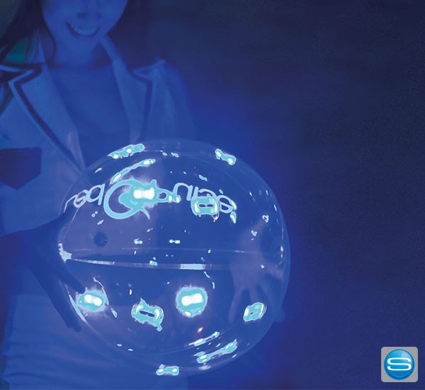LED Wasserball mit Logodruck