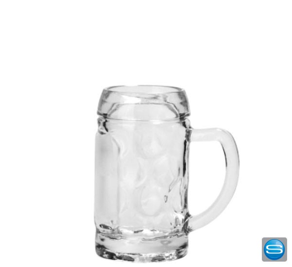 Mini Glas Maßkrug als Werbeträger