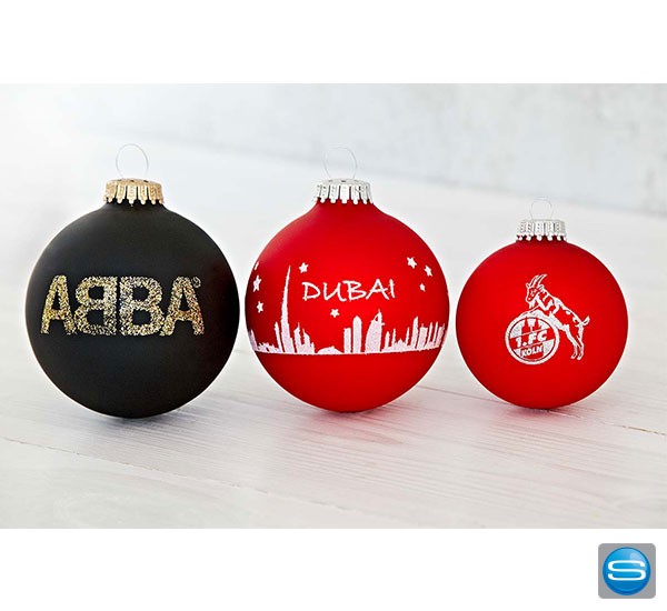 Christbaumkugel bedrucken mit Ihrem Logo