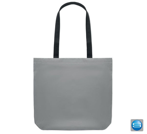 Reflektierende Einkaufstasche mit Logo als Werbegeschenk