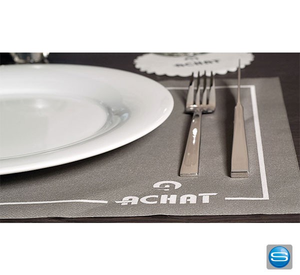Tischset mit individueller Werbebotschaft bedruckt
