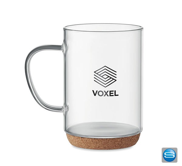 Becher aus Borosilikatglas mit Ihrer Werbung