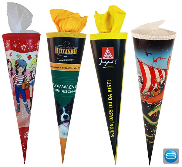 Individuell bedruckbare Schultüten