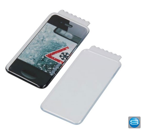Eiskratzer in Smartphone Optik mit Logo