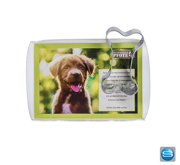Backförmchen im Hundedesign als Werbegeschenk