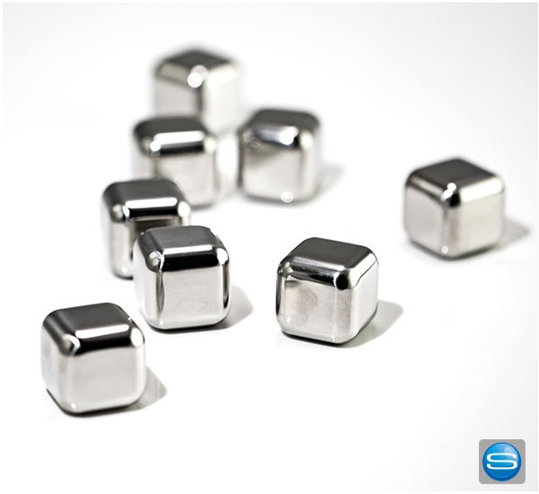 Eiswürfel Frozen Steel als Werbeträger mit Logo gravieren