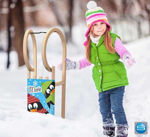 Schlitten bedrucken als Werbegeschenk