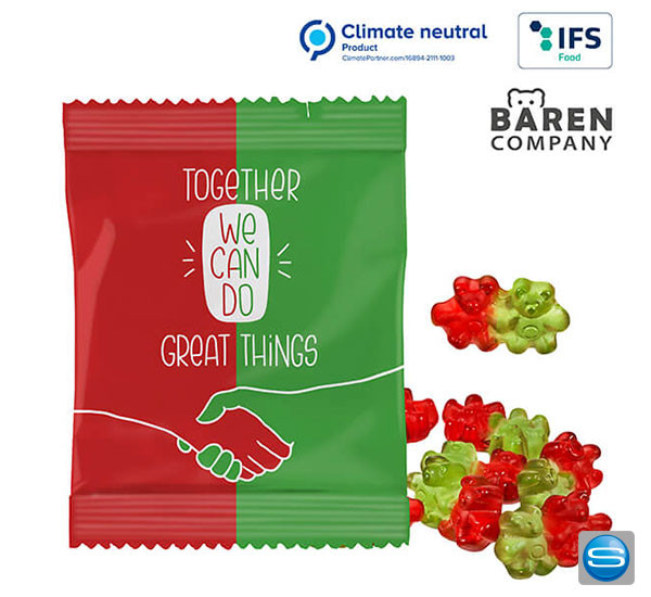 Freundschaftsbärchen mit Ihrer Werbebotschaft veredelt