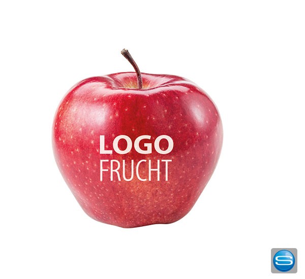 Logoapfel mit Ihrer Werbebotschaft