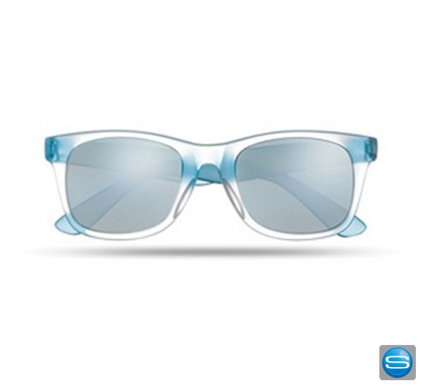 Stylische verspiegelte Sonnenbrille mit Logo bedrucken