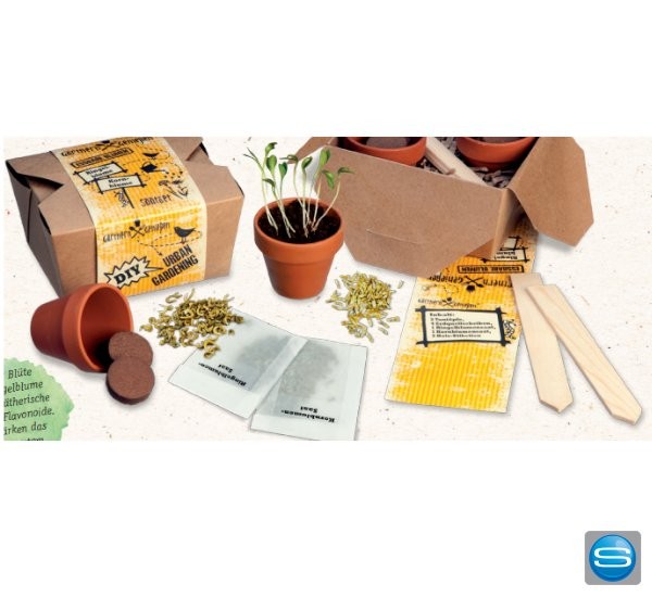 DIY Saatset mit essbaren Blüten als Werbeartikel