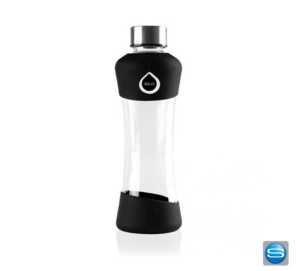 EQUA Glasflasche mit Silikon-Cover und individuellem Logo