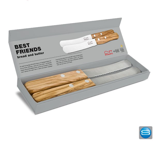 RICHARTZ Bread and Butter Messer Set mit Logo