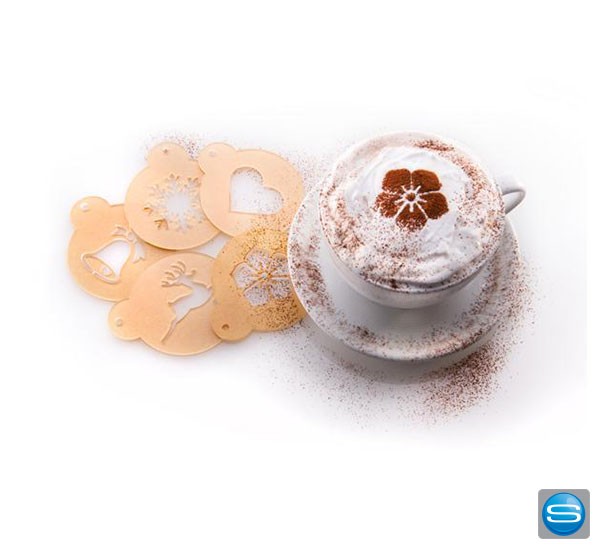 Individuelle Capuccino-Schablonen aus Acryl