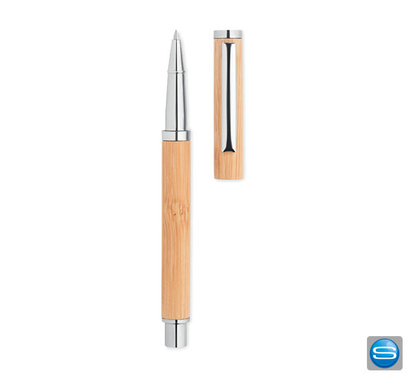 Gelschreiber aus Bambus mit Ihrem Logo