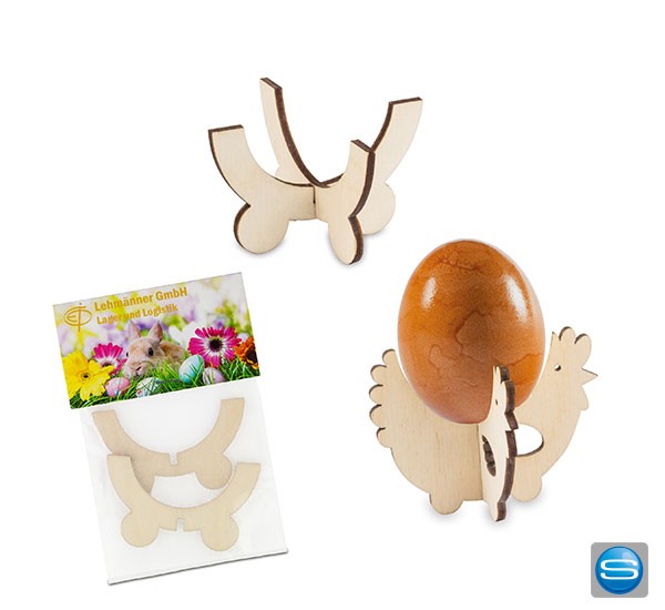 Steck- Eierbecher mit Logo