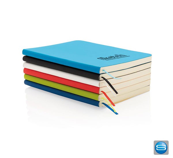 Softcover Notizbuch in verschiedenen Farben als Werbegeschenk mit Logo bedrucken