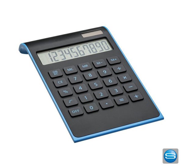 Taschenrechner inklusive Knopfzelle mit Logodruck