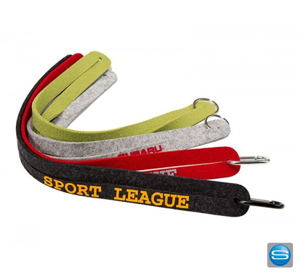 Schlüsselbänder aus Filz individuell bedruckt