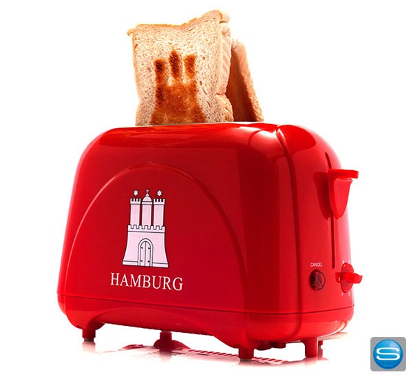 Toaster mit Logo als witziges Werbegeschenk