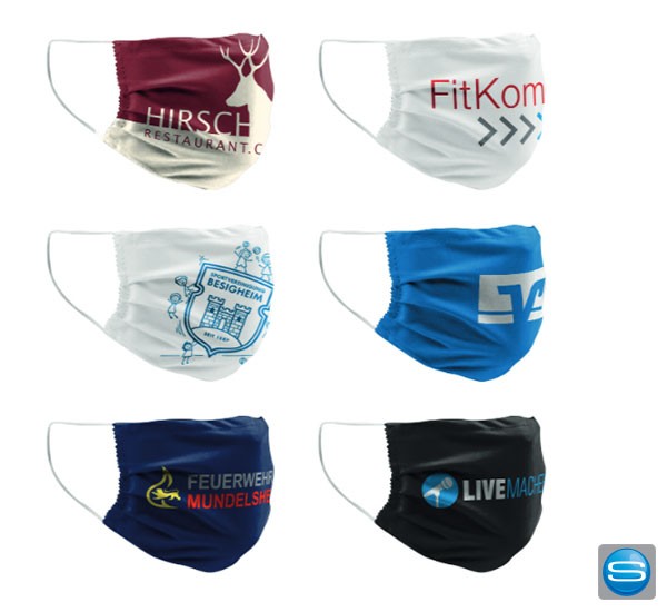 Mundschutz mit Ihrem Logo bedrucken