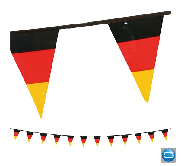 Wimpelkette Deutschland als Dekoartikel zur Fußball WM/EM