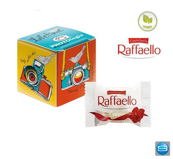 Promo Würfel mit Rafaello als Werbesüßigkeit