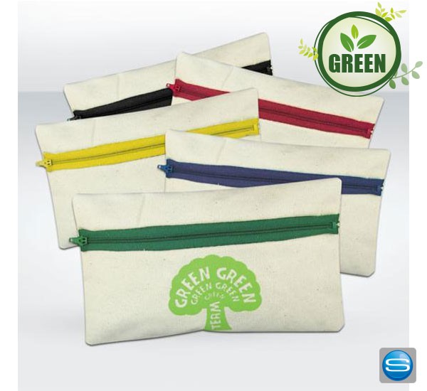 Stiftemäppchen aus Baumwolle mit Logo bedrucken