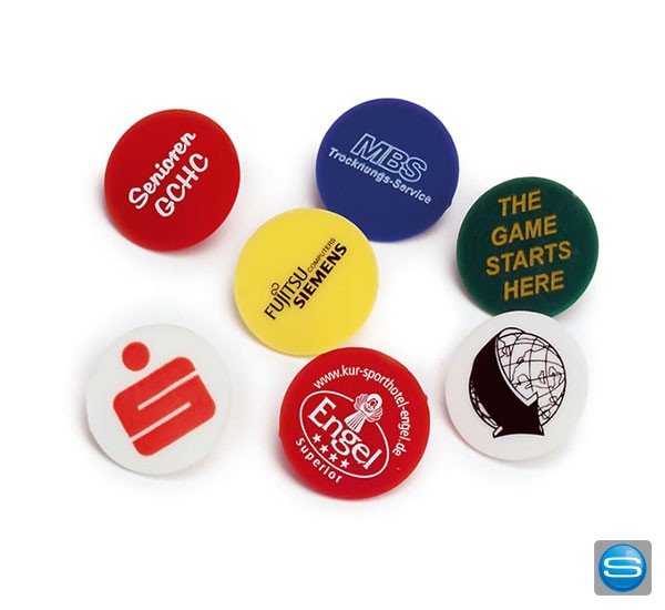 Ballmarker aus Kunststoff mit Ihrem Logo bedrucken