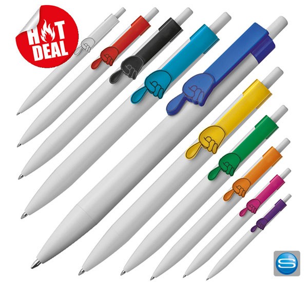 Kugelschreiber mit Hand als ausgefallener Werbekugelschreiber