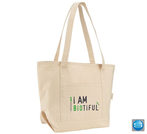 Freizeittasche aus recycelter Baumwolle mit Logo